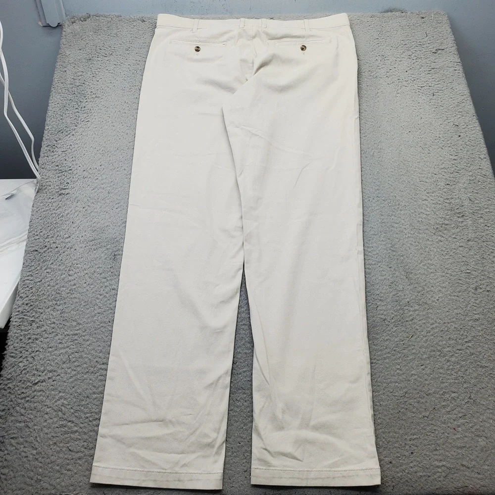 Sonoma Chino Pants Mens 40/36 Tan Flexwear Stretch Slash Pocket Straight Leg